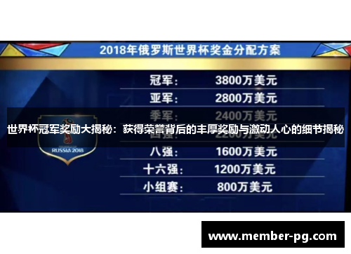世界杯冠军奖励大揭秘：获得荣誉背后的丰厚奖励与激动人心的细节揭秘