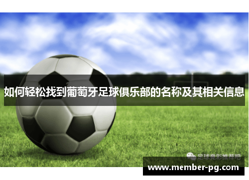 如何轻松找到葡萄牙足球俱乐部的名称及其相关信息